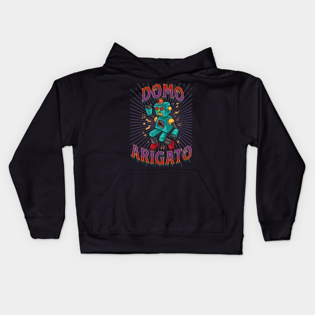 Domo Arigato Kids Hoodie by RockReflections